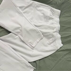 Mandala White Scrub Pants